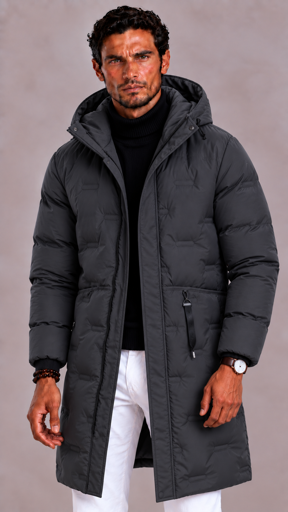 Lunelle | Men's Waterproof Winter Jacket with Hood and Windproof Finish