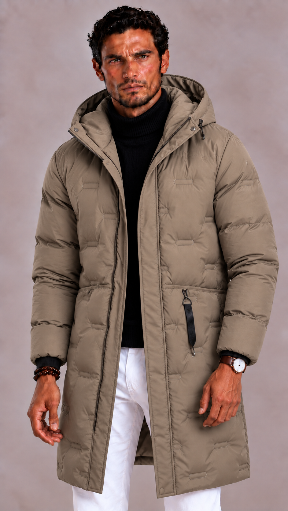 Lunelle | Men's Waterproof Winter Jacket with Hood and Windproof Finish