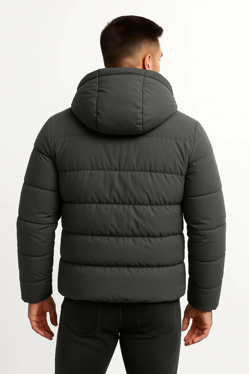 Lunelle | Men's Insulated Puffer Jacket Cotton Blend with Hood